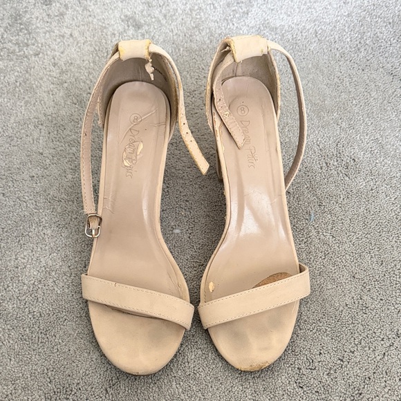Dream Pairs Shoes - Dream Pairs Nude Ankle-Strap Heeled Sandals